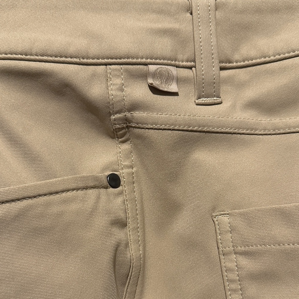 SET of Lululemon Beige and Black Khakis Size 33 - Picture 3 of 4